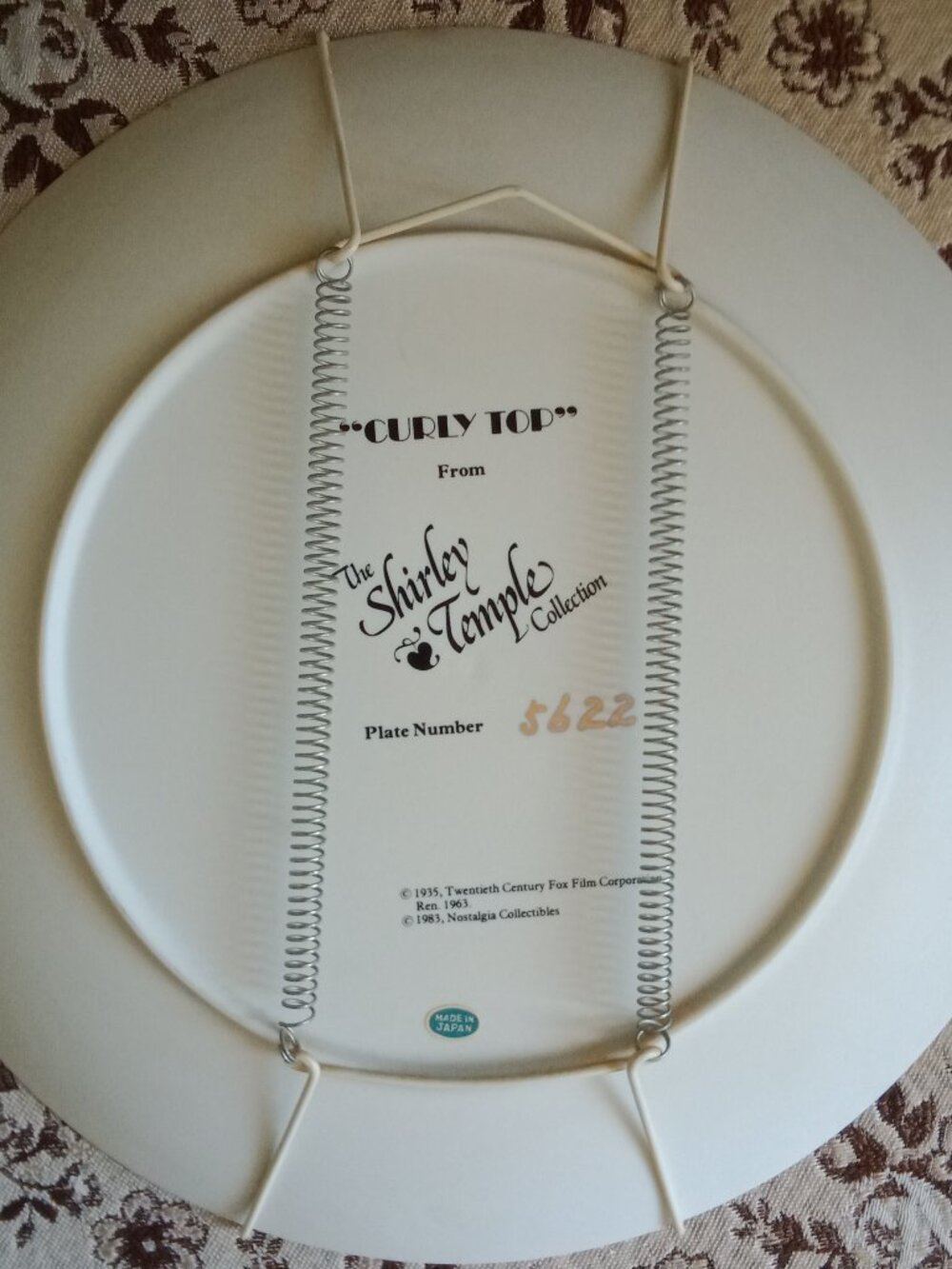 "Curly Top" Plate - Picture 4 of 6